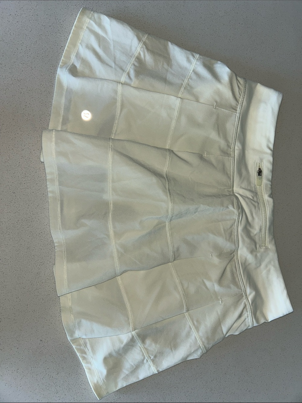 White Women’s Athletic Skort - Lightweight Performance Shorts